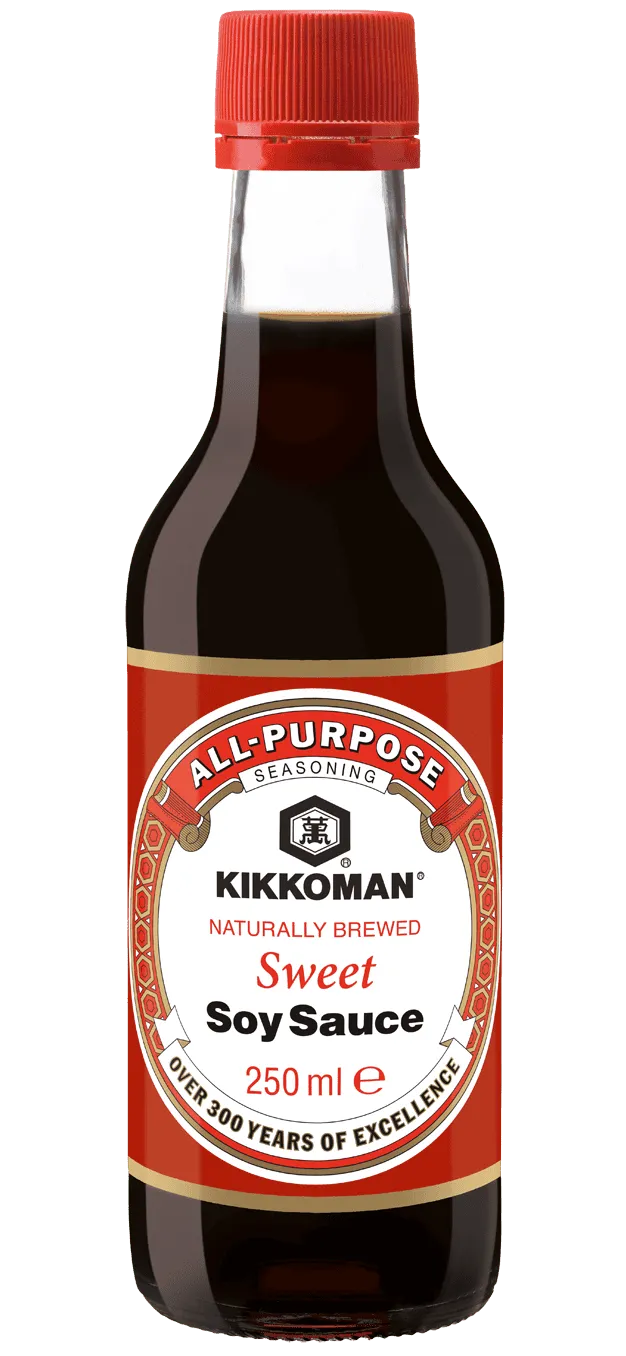 [Translate to Rumänisch:] Kikkoman Naturally Brewed Sweet Soy Sauce 250 ml bottle