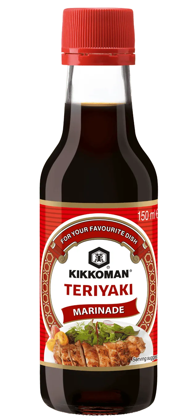 [Translate to Rumänisch:] Kikkoman Teriyaki Marinade 150 ml bottle